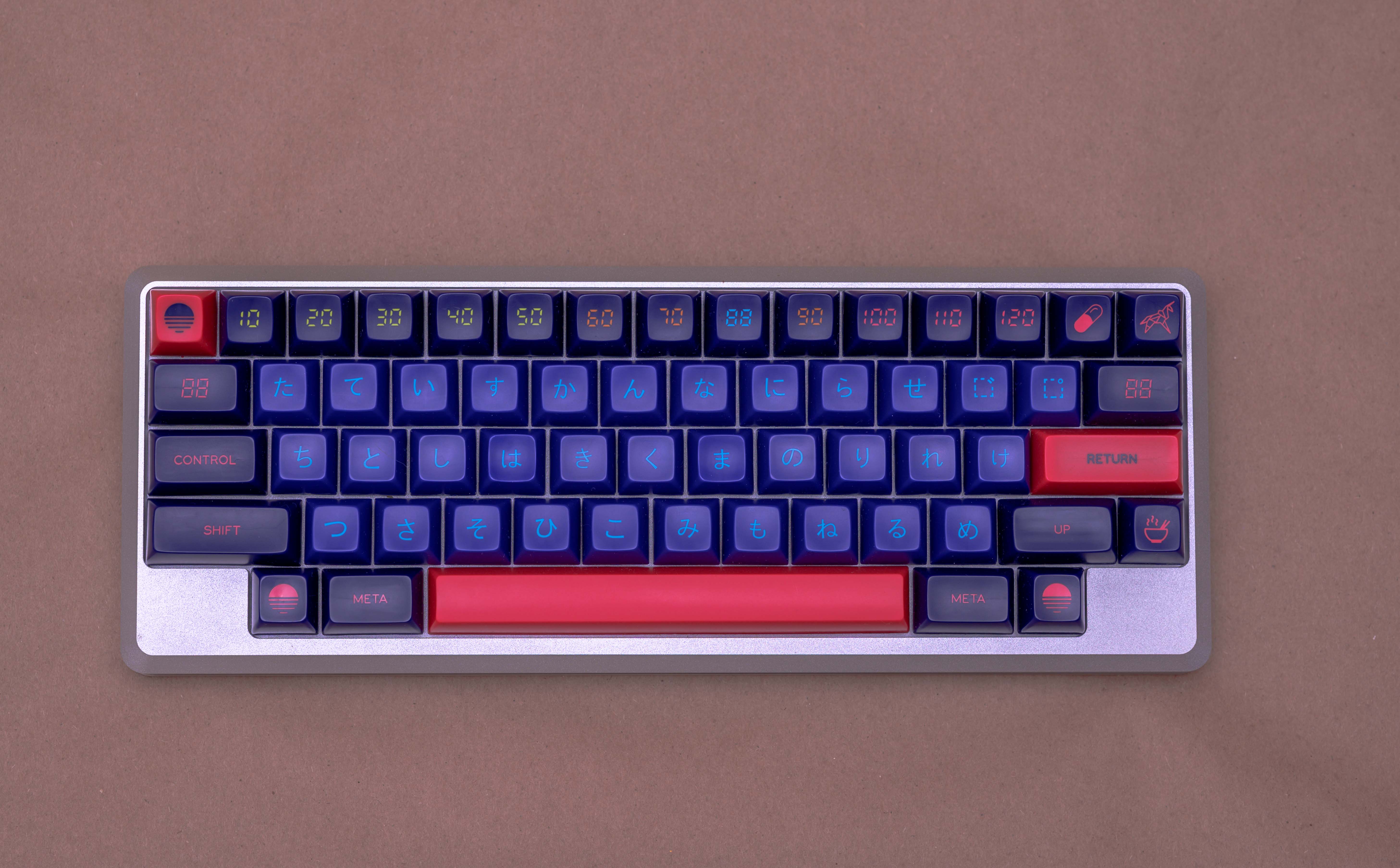 Silver Tokyo60 Key Caps